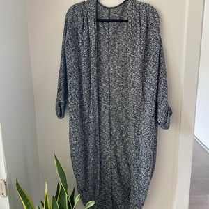 American apparel long navy cardigan